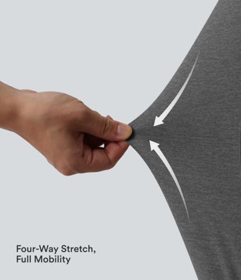 Shorts décontractés taille haute, froncés, avec culotte intégrée 2.5''