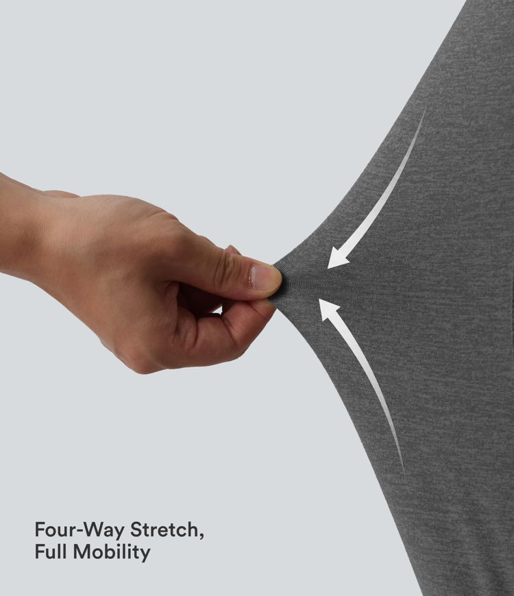 Shorts décontractés taille haute, froncés, avec culotte intégrée 2.5''