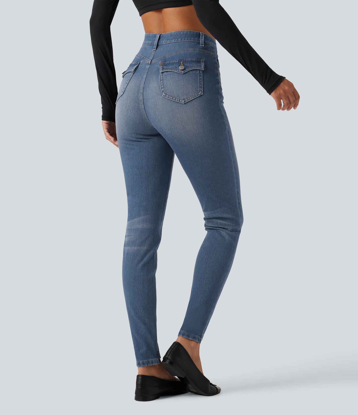 Halara Flex™ High Waisted Casual Skinny Jeans with Pockets