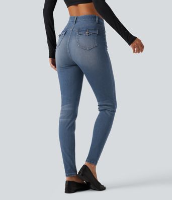 Halara Flex™ High Waisted Casual Skinny Jeans with Pockets