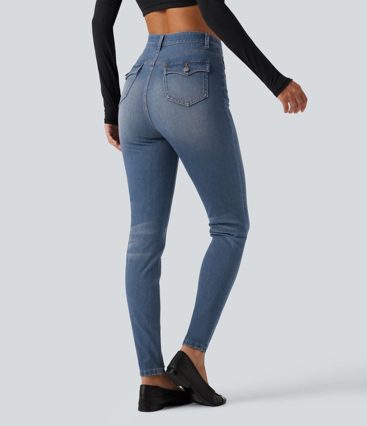 Halara Flex™ High Waisted Casual Skinny Jeans with Pockets