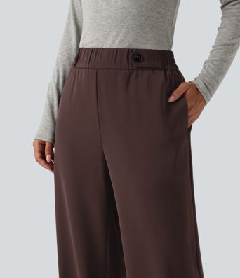 High Waisted Work Tapered Pants with Pockets High Waisted Work Tapered Pants with Pockets
