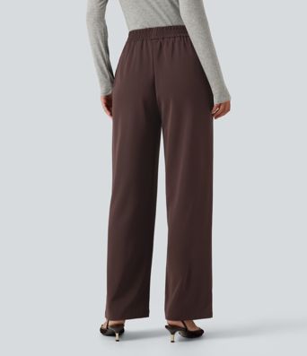 High Waisted Work Tapered Pants with Pockets High Waisted Work Tapered Pants with Pockets