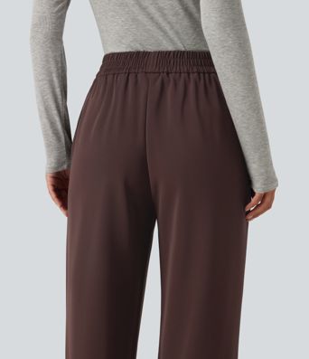 High Waisted Work Tapered Pants with Pockets High Waisted Work Tapered Pants with Pockets