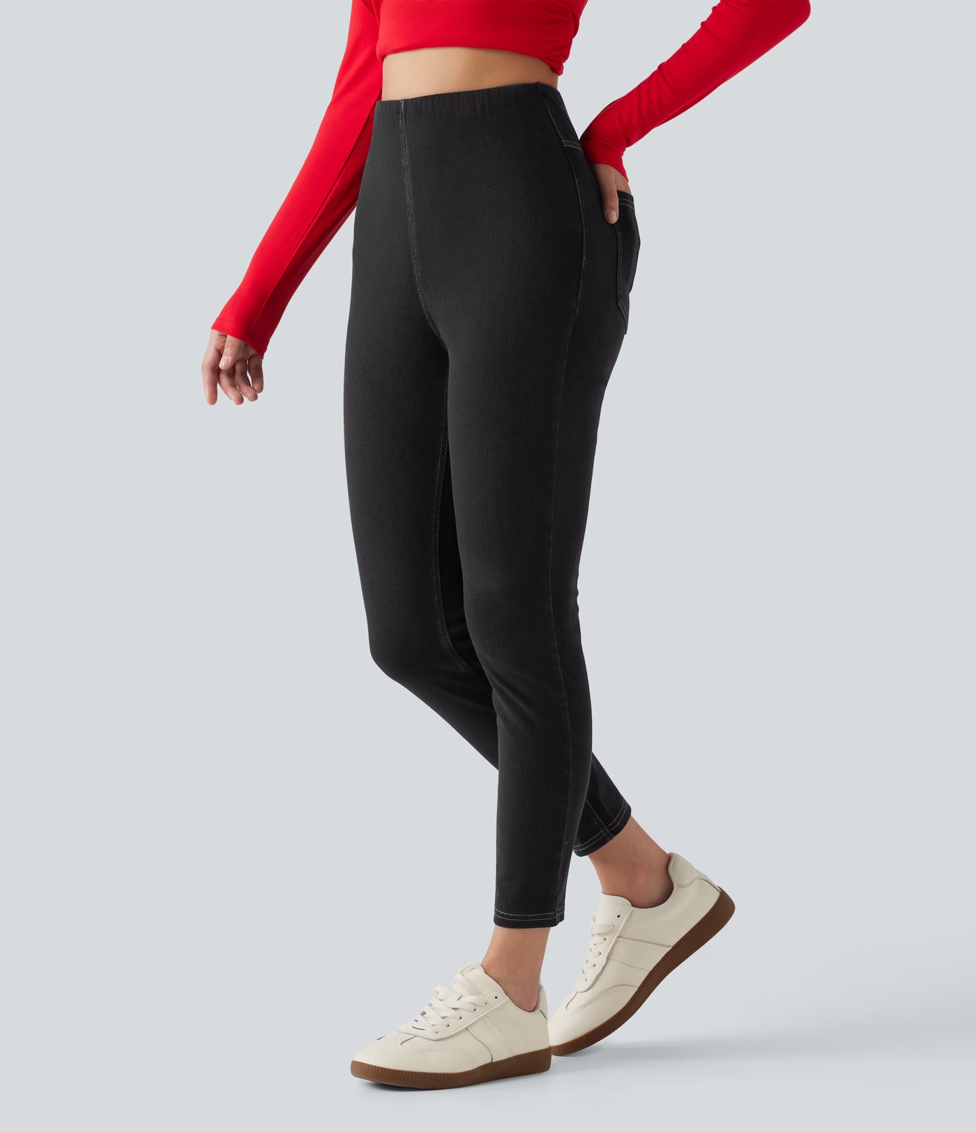 Halara Flex™ - Lässige Leggings mit hohem Bund, mehreren Taschen und Bauchkontrolle