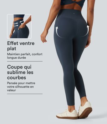 Legging de yoga curvy Halara UltraSculpt™ taille haute gainant et sculptant avec poches Legging de yoga curvy Halara UltraSculpt™ taille haute gainant et sculptant avec poches