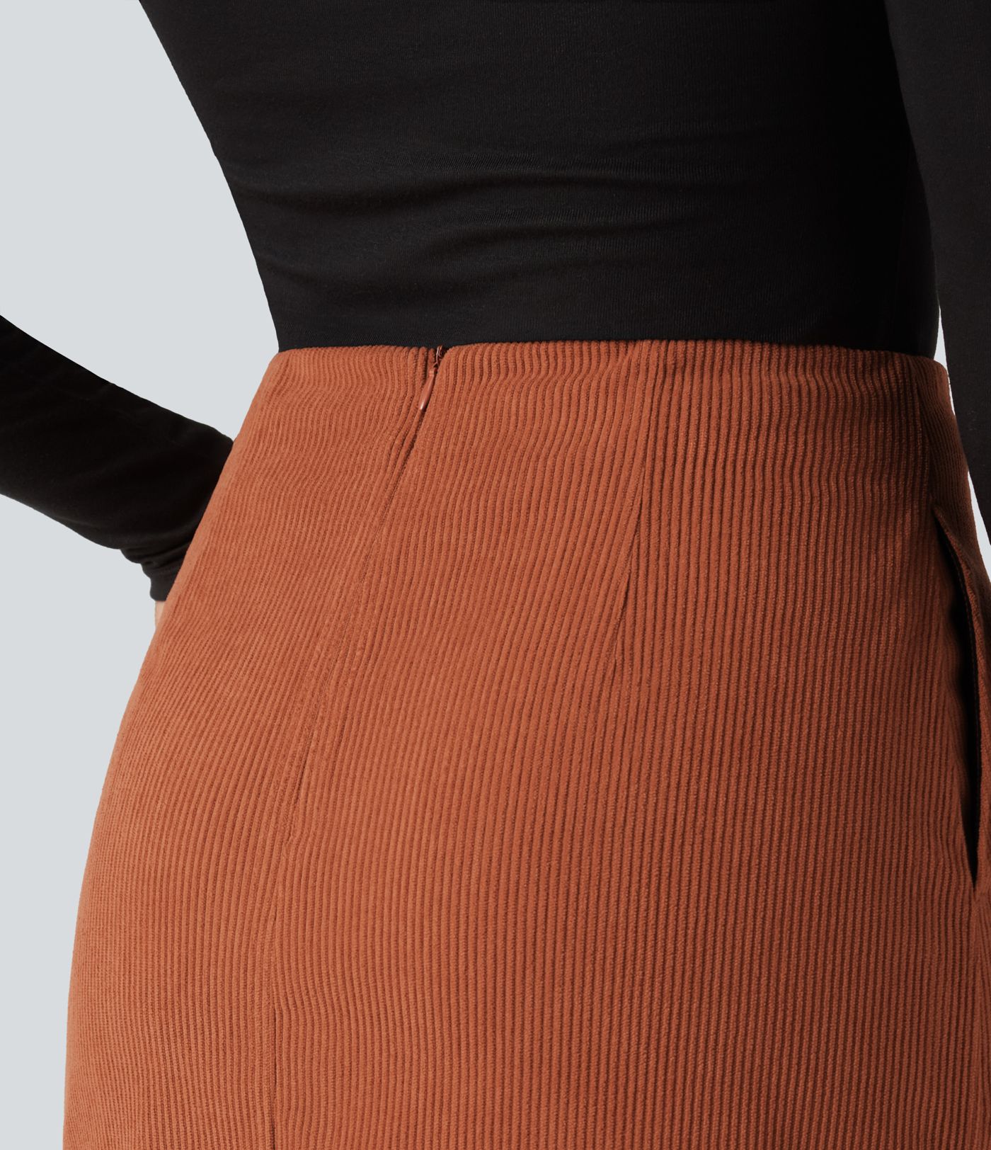 High Waisted A Line Corduroy Mini Casual Skirt with Pockets High Waisted A Line Corduroy Mini Casual Skirt with Pockets