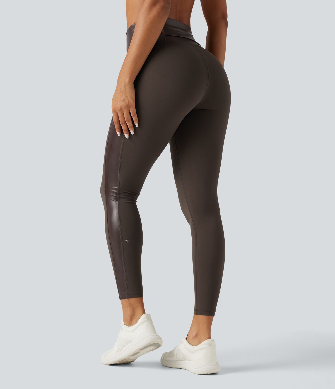 Halara UltraSculpt™ High Waisted Stretchy PU Tummy Control Yoga Leggings with Pocket Halara UltraSculpt™ High Waisted Stretchy PU Tummy Control Yoga Leggings with Pocket
