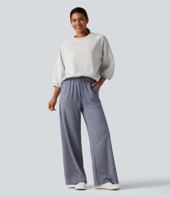 Round Neck Raglan Long Sleeve Casual Sweatshirt