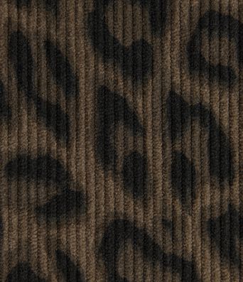 Lässige Hemdjacke aus Cord mit Brusttasche, langen Ärmeln und Leopardenmuster Lässige Hemdjacke aus Cord mit Brusttasche, langen Ärmeln und Leopardenmuster