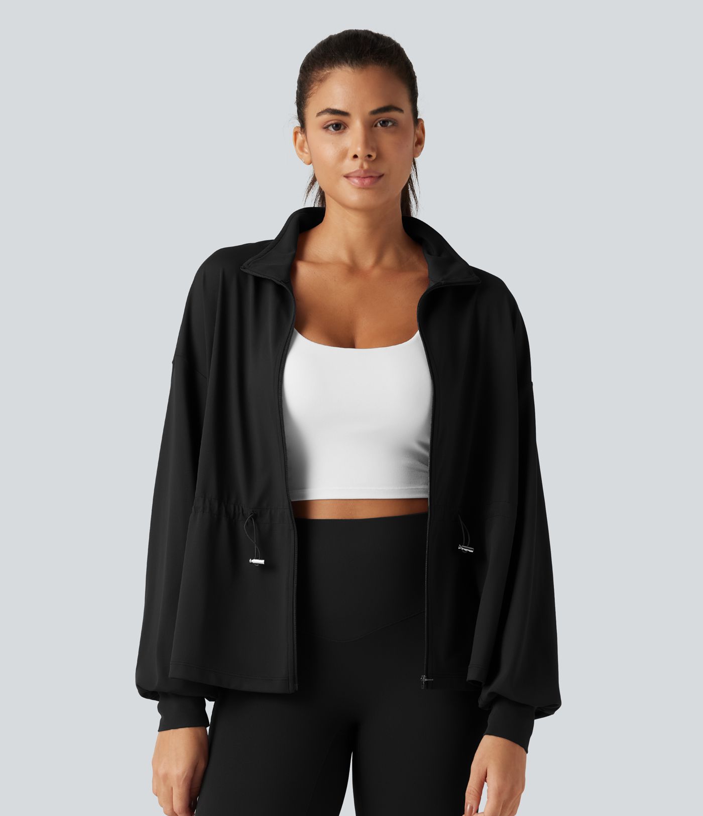 Veste de yoga SoftlyZero™ à col montant et manches longues Veste de yoga SoftlyZero™ à col montant et manches longues
