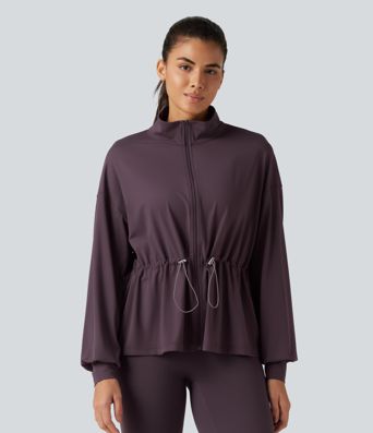 SoftlyZero™ - Yogajacke mit hohem Kragen und langen Ärmeln SoftlyZero™ - Yogajacke mit hohem Kragen und langen Ärmeln