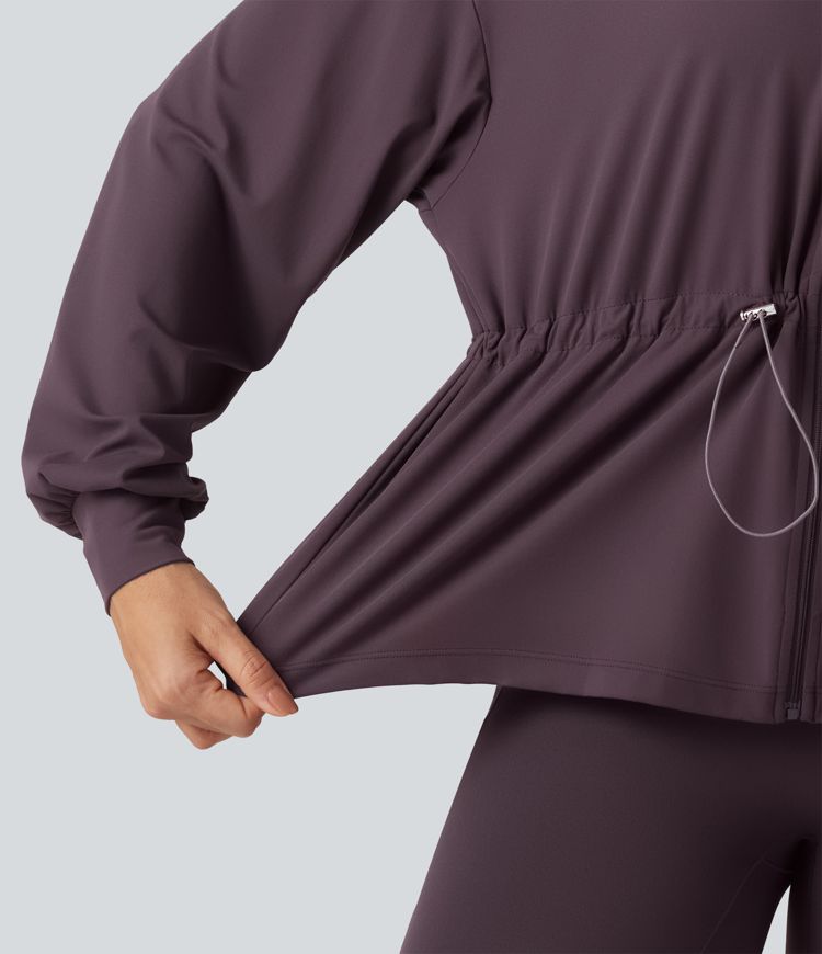 SoftlyZero™ - Yogajacke mit hohem Kragen und langen Ärmeln SoftlyZero™ - Yogajacke mit hohem Kragen und langen Ärmeln