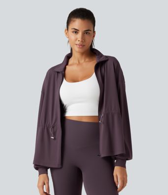 SoftlyZero™ - Yogajacke mit hohem Kragen und langen Ärmeln SoftlyZero™ - Yogajacke mit hohem Kragen und langen Ärmeln