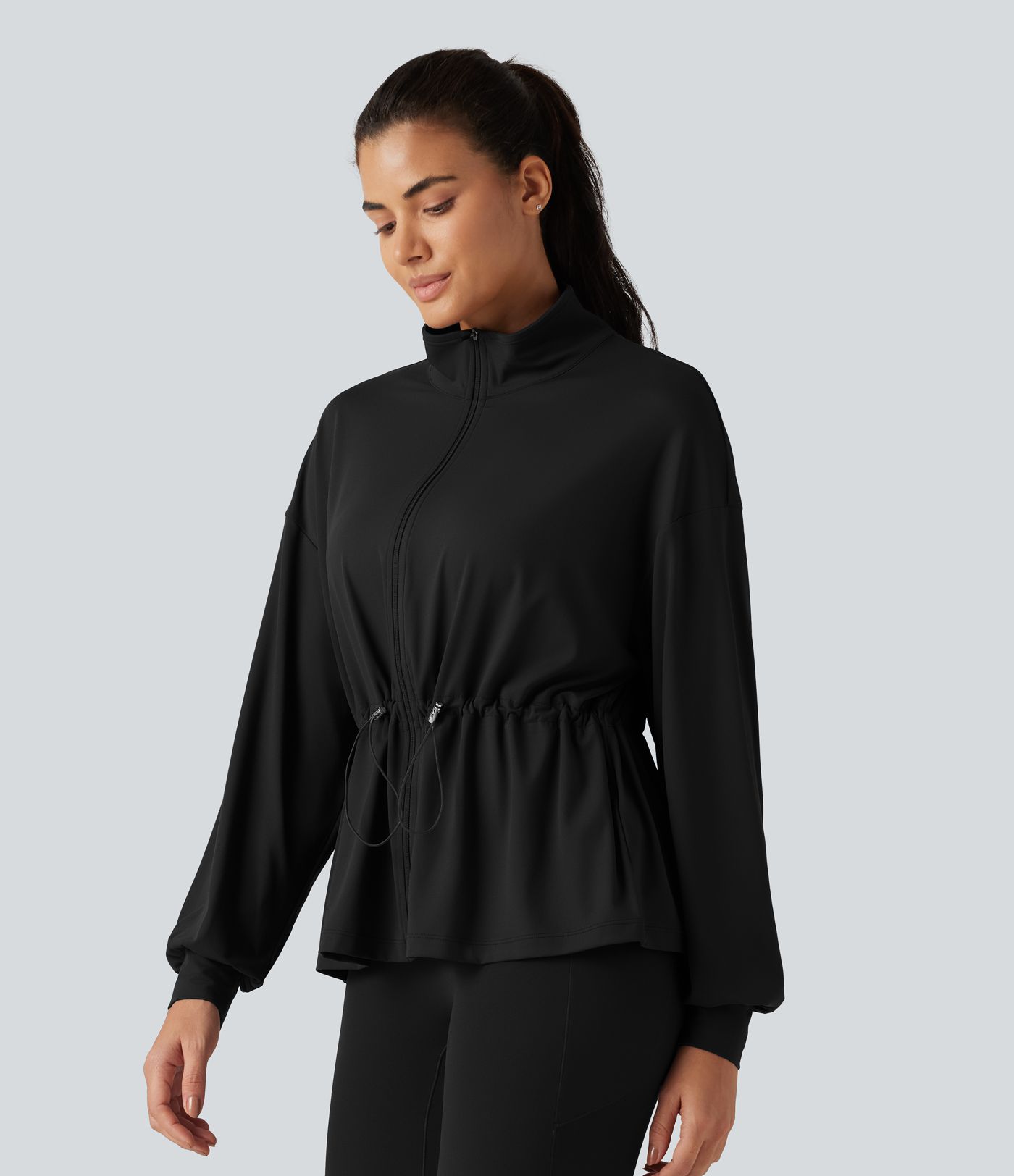 Veste de yoga SoftlyZero™ à col montant et manches longues Veste de yoga SoftlyZero™ à col montant et manches longues