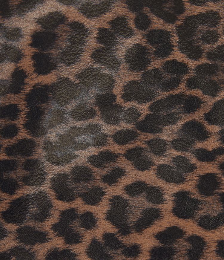 High Waisted Tummy Control Ruched Curved Hem 2-in-1 Stretchy PU Leopard Print Mini Skirt