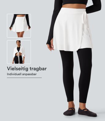 SoftlyZero™ - Tanz-Minirock in A-Linie mit hohem Bund SoftlyZero™ - Tanz-Minirock in A-Linie mit hohem Bund