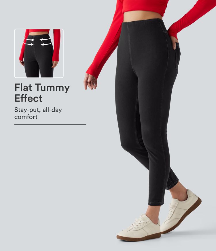 Halara Flex™ - Lässige Leggings mit hohem Bund, mehreren Taschen und Bauchkontrolle