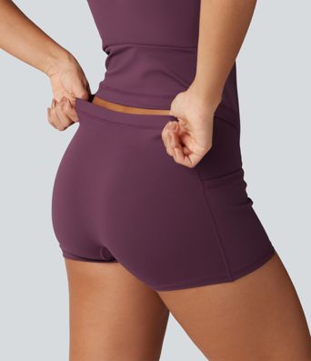 SoftlyZero™ Airy V Neck 2-in-1 Built-in Bra Contrast Lace InstantCool Mini Dance Dress with Pockets-Easy Peezy Edition SoftlyZero™ Airy V Neck 2-in-1 Built-in Bra Contrast Lace InstantCool Mini Dance Dress with Pockets-Easy Peezy Edition