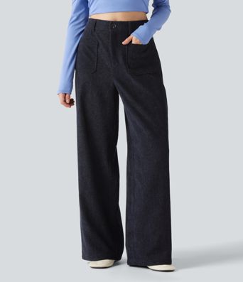 High Waisted Baggy Work Pants with Pockets High Waisted Baggy Work Pants with Pockets