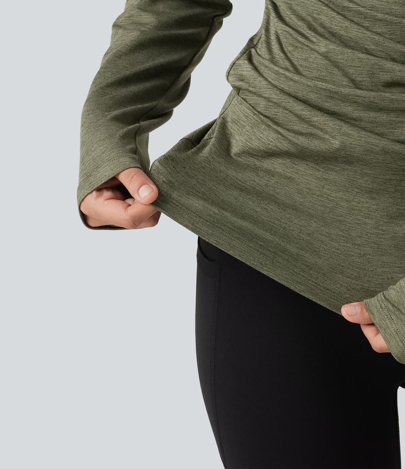 Schulterfreies Yoga-Sport-Top mit langen Ärmeln Schulterfreies Yoga-Sport-Top mit langen Ärmeln