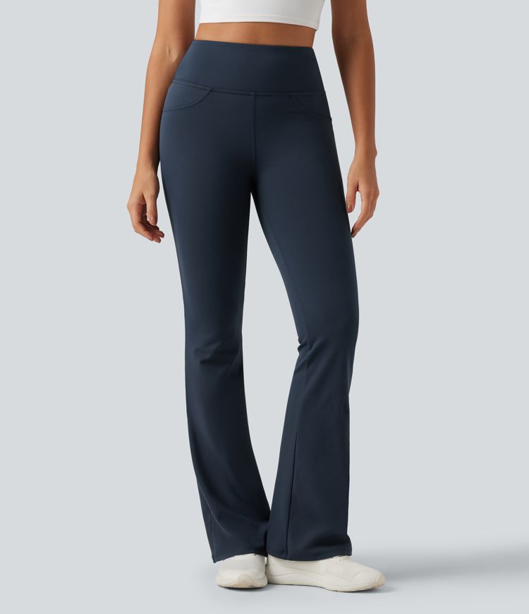 DayStretch High Waisted Butt Lifting Flare Yoga Leggings with Pockets