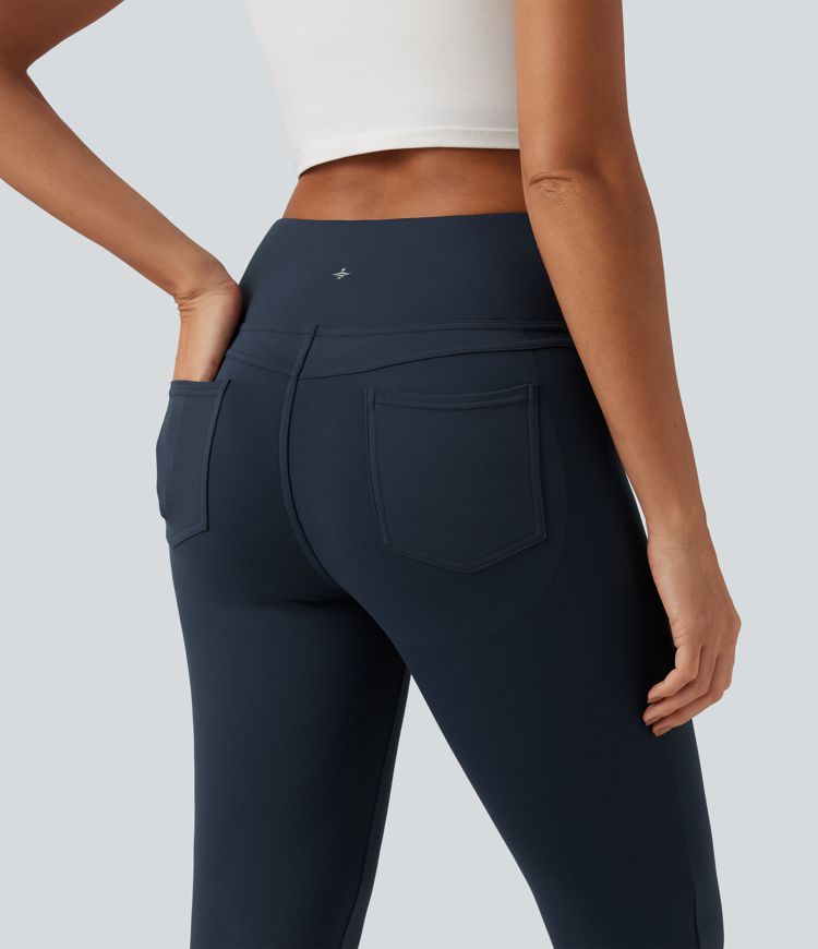 DayStretch High Waisted Butt Lifting Flare Yoga Leggings with Pockets