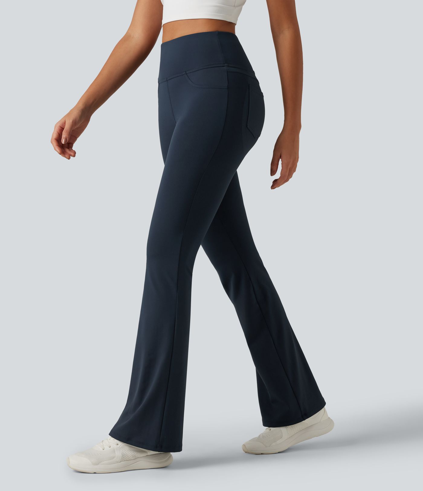 DayStretch High Waisted Butt Lifting Flare Yoga Leggings with Pockets