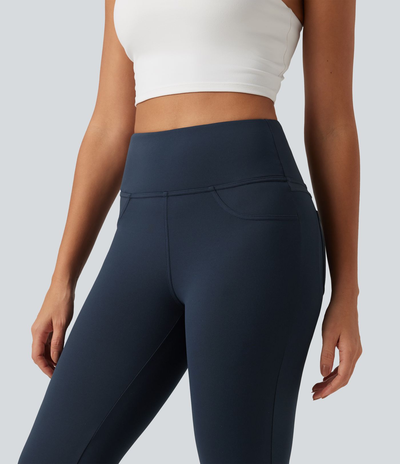 DayStretch High Waisted Butt Lifting Flare Yoga Leggings with Pockets