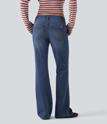Halara Flex™ Low Rise Bootcut Casual Jeans with Pockets Halara Flex™ Low Rise Bootcut Casual Jeans with Pockets