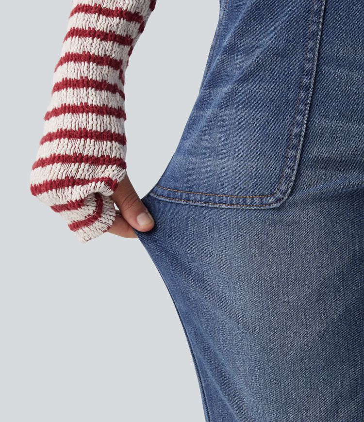 Halara Flex™ Low Rise Bootcut Casual Jeans with Pockets Halara Flex™ Low Rise Bootcut Casual Jeans with Pockets