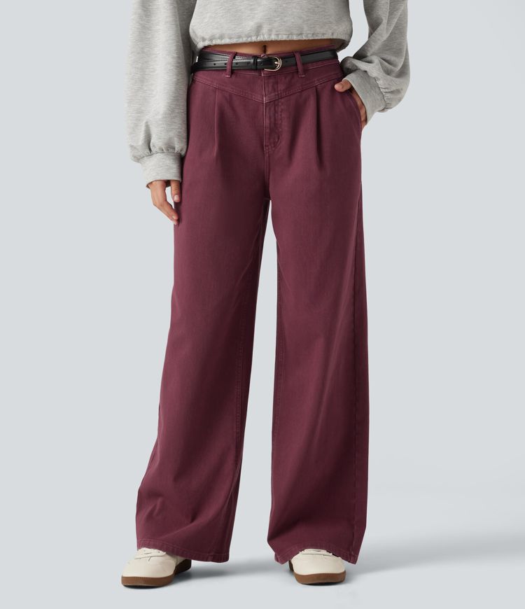 Jean large Halara Flex™ taille mi-haute coloré avec poches