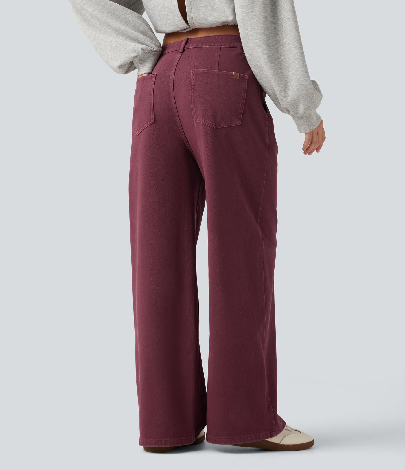 Jean large Halara Flex™ taille mi-haute coloré avec poches
