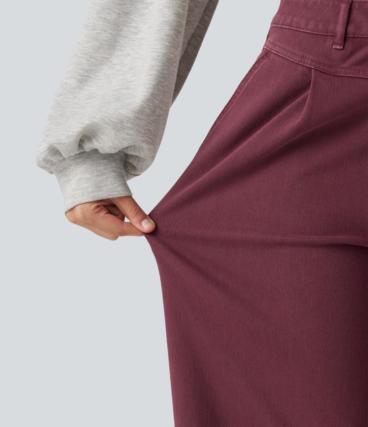 Jean large Halara Flex™ taille mi-haute coloré avec poches