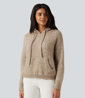 Hooded Long Sleeve Casual Sweater with Pocket Hooded Long Sleeve Casual Sweater with Pocket