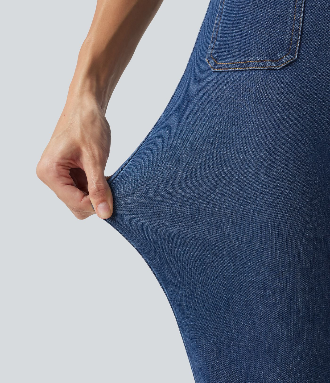 Halara Flex™ Mid Rise Casual Bootcut Jeans with Pockets Halara Flex™ Mid Rise Casual Bootcut Jeans with Pockets
