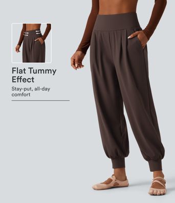 High Waisted Tummy Control Yoga Jogger with Pockets
