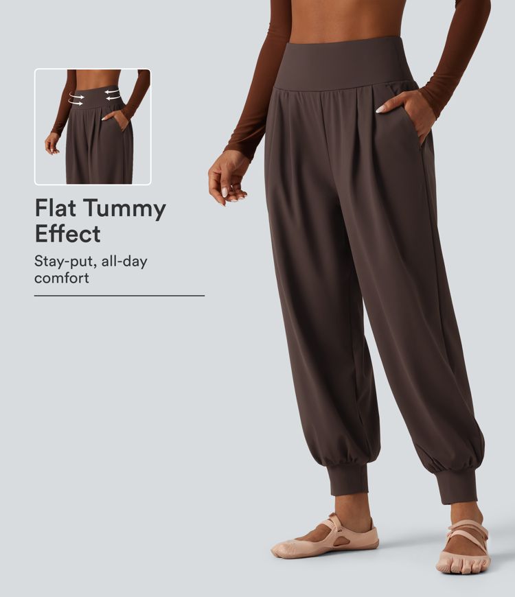 High Waisted Tummy Control Yoga Jogger with Pockets