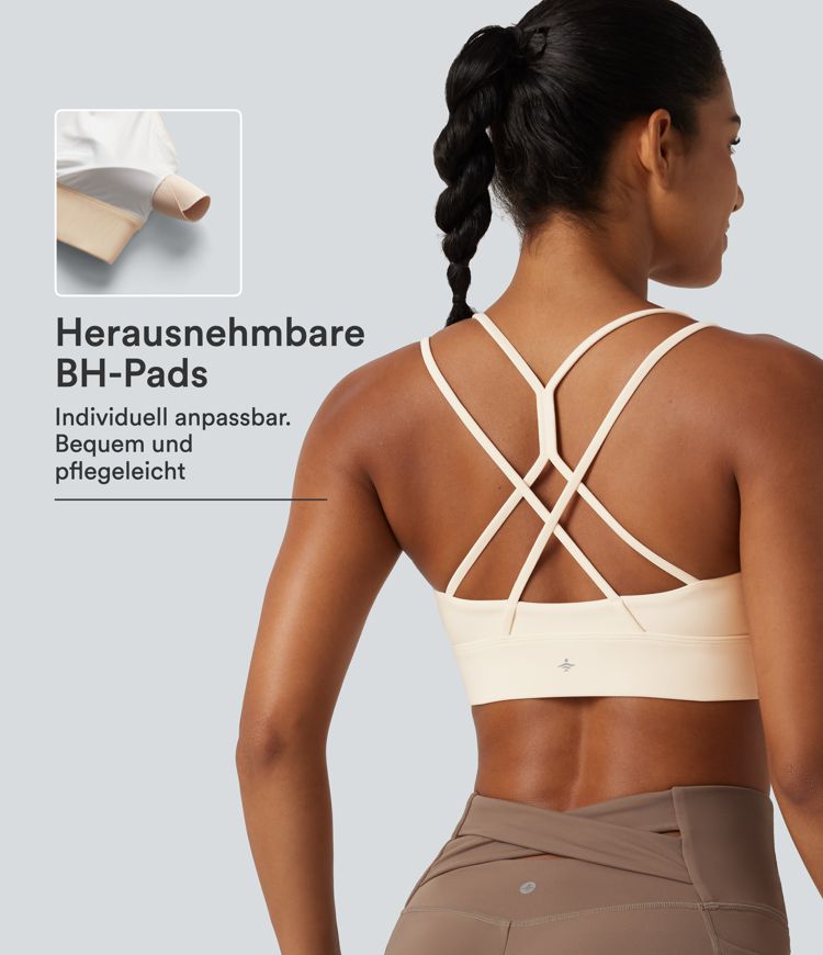 SoftlyZero™ Plush - Sport-BH mit leichtem Support und überkreuztem Design SoftlyZero™ Plush - Sport-BH mit leichtem Support und überkreuztem Design