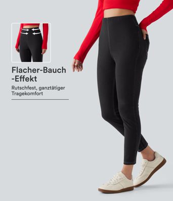 Halara Flex™ - Lässige Leggings mit hohem Bund, mehreren Taschen und Bauchkontrolle
