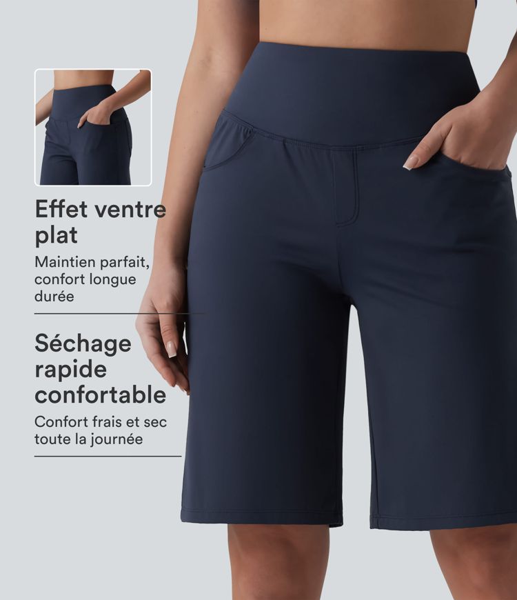 Short de yoga SoftlyZero™ Airy ample gainant taille haute effet frais InstantCool avec poches Short de yoga SoftlyZero™ Airy ample gainant taille haute effet frais InstantCool avec poches