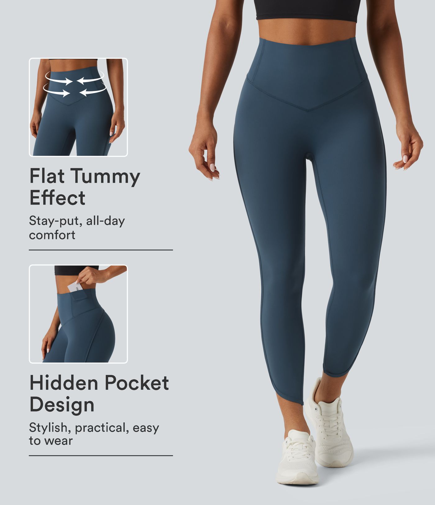 Halara UltraSculpt™ High Waisted Tummy Control Workout Leggings with Pockets Halara UltraSculpt™ High Waisted Tummy Control Workout Leggings with Pockets