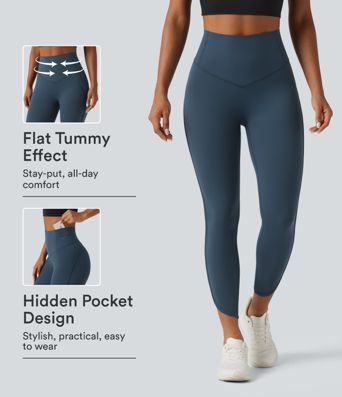 Halara UltraSculpt™ High Waisted Tummy Control Workout Leggings with Pockets Halara UltraSculpt™ High Waisted Tummy Control Workout Leggings with Pockets