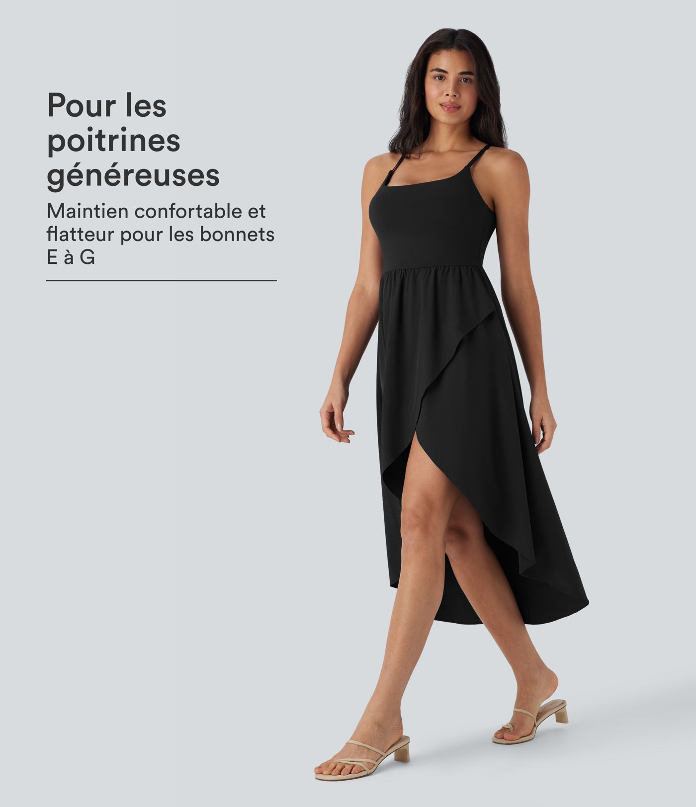 Robe décontractée mi-longue 2-pièces Breezeful™ asymétrique fluide séchage rapide avec poche E-G Robe décontractée mi-longue 2-pièces Breezeful™ asymétrique fluide séchage rapide avec poche E-G