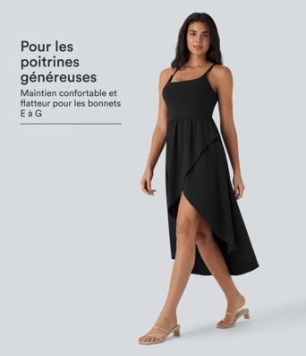Robe décontractée mi-longue 2-pièces Breezeful™ asymétrique fluide séchage rapide avec poche E-G Robe décontractée mi-longue 2-pièces Breezeful™ asymétrique fluide séchage rapide avec poche E-G