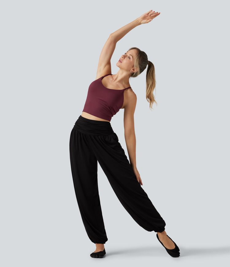 SoftlyZero™ Airy V Neck Built-in Bra Crisscross InstantCool Yoga Tank Top SoftlyZero™ Airy V Neck Built-in Bra Crisscross InstantCool Yoga Tank Top