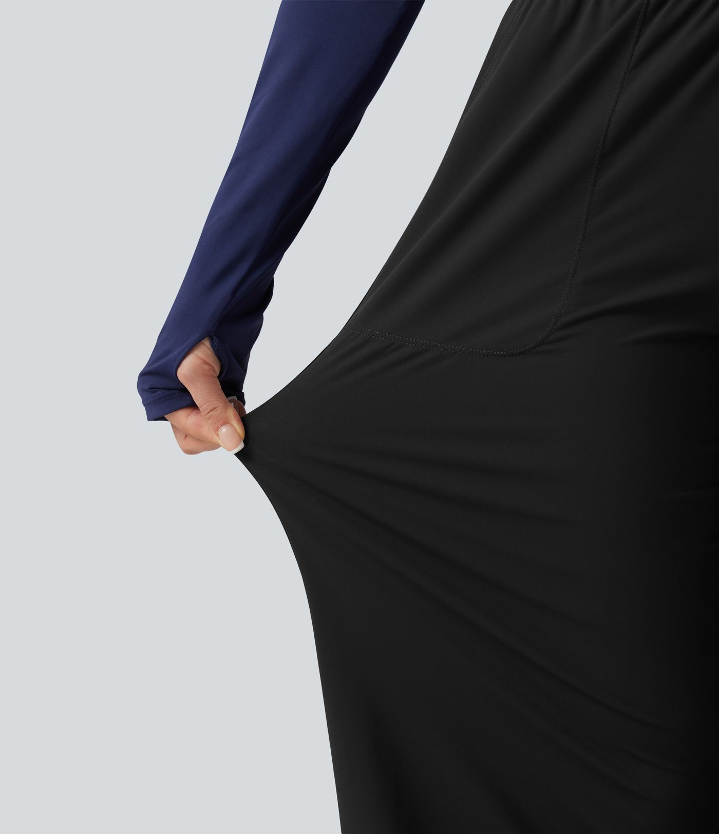 High Waisted Wide Leg Quick Dry InstantCool Dance Pants with Pockets-UPF40+ High Waisted Wide Leg Quick Dry InstantCool Dance Pants with Pockets-UPF40+