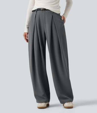 High Waisted Baggy Work Pants with Pockets High Waisted Baggy Work Pants with Pockets