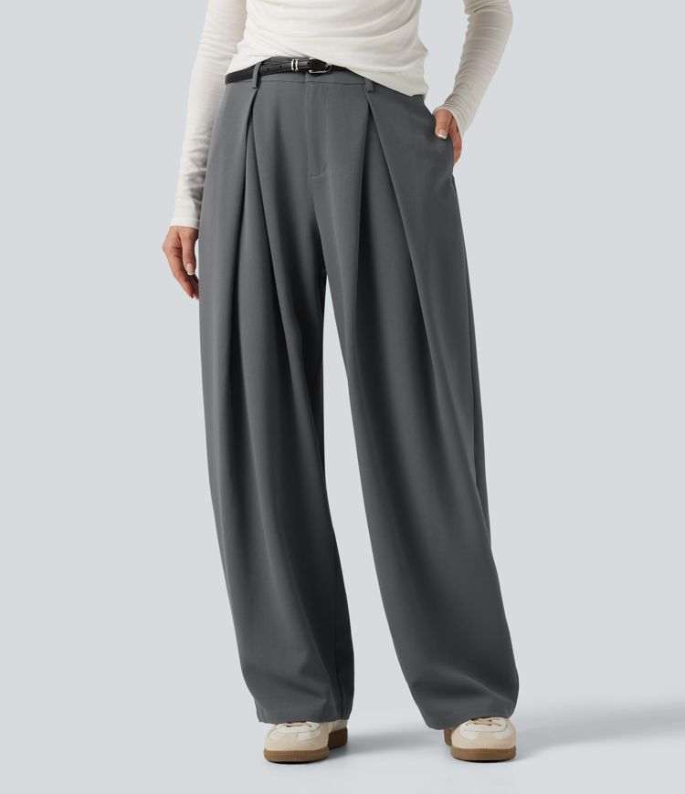 High Waisted Baggy Work Pants with Pockets High Waisted Baggy Work Pants with Pockets