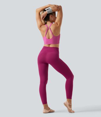 SoftlyZero™ Light Support U-Neck Yoga Sports Bra with Built-in Bra for DD-F Cups SoftlyZero™ Light Support U-Neck Yoga Sports Bra with Built-in Bra for DD-F Cups